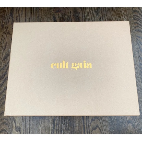 NIB Cult Gaia Alba Sand Leather Coil Wrap Platform Wedge Sandals Pumps 36 6 $498 - Picture 11 of 12